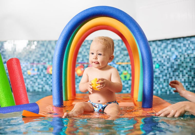 Chochkees Orange Pool Noodles Swimming Hollow Core Foam Tube, Floating Thick Noodles for Floating, Pool Accessories, 52" - Image 3